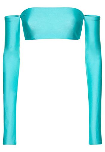 Crop Top Con Spalle Scoperte Lexi In Lycra Stretch