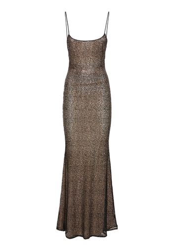 Ninfea Sequined Mesh Maxi Slip Dress