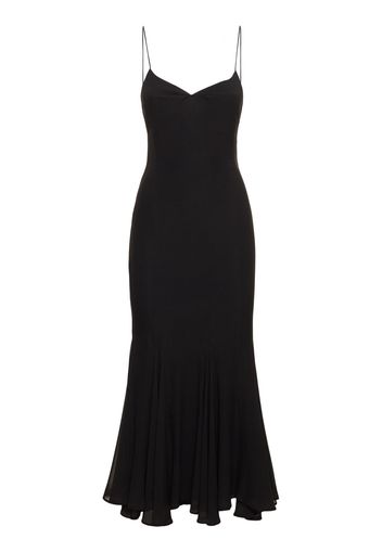 Rosie Flared Silk Midi Slip Dress