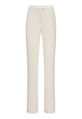 Pantaloni Vita Alta Gladys In Raso Di Crepe