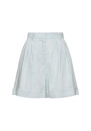 Rina High Waist Linen Blend Shorts