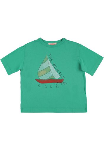 Sailboat Print Organic Cotton T-shirt