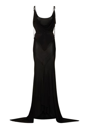 Sheer Jersey Gown