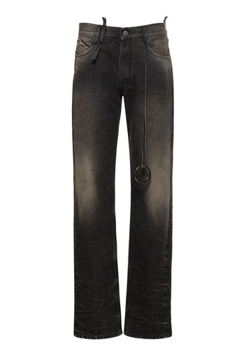 Jeans Dritti In Denim / Anello