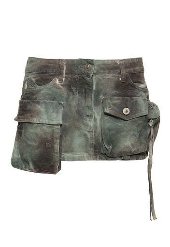 Minigonna Cargo Fay In Denim