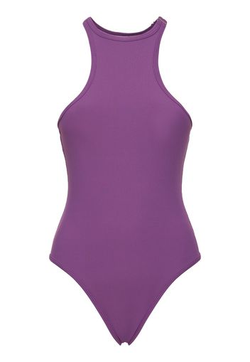 Ribbed Lycra One Piece Swimsuit