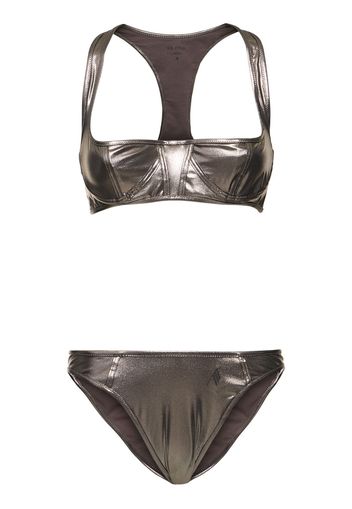 Metallic Lycra Balconette Bikini Set