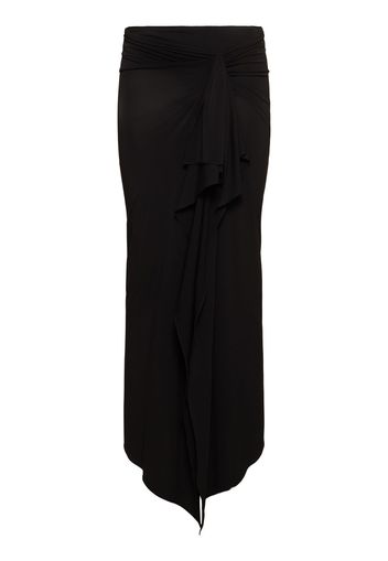 Stretch Jersey Midi Skirt