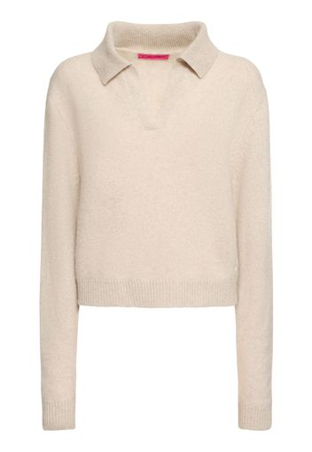 Maglia Henley In Cashmere / Scollo A V