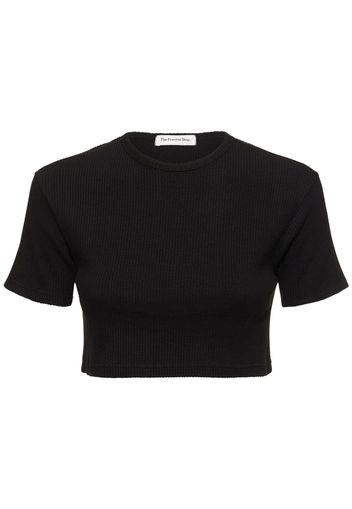 T-shirt Cropped Nico In Misto Cotone