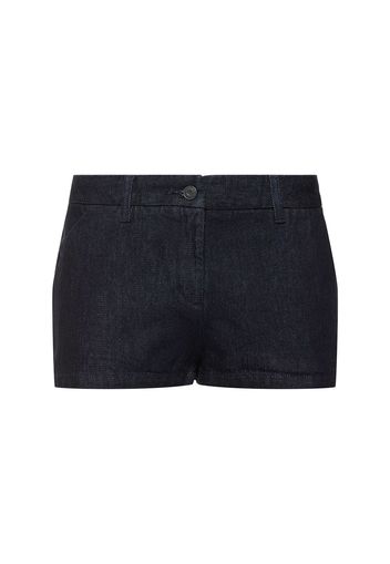 Kate Cotton Denim Mini Shorts