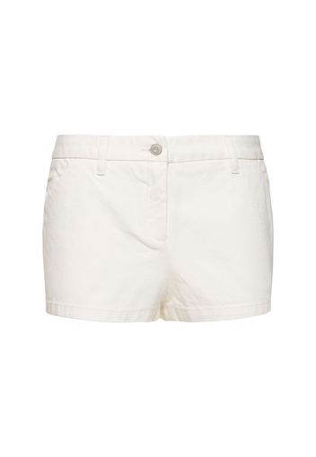 Kate Cotton Denim Mini Shorts