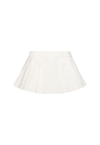 Blake Pleated Denim Mini Skirt