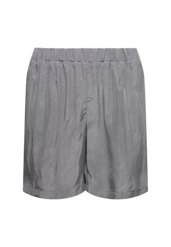 Shorts Jogging In Cupro Di Seta