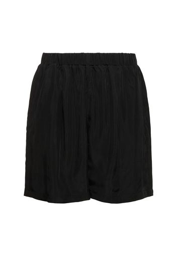 Shorts Jogging In Cupro Di Seta