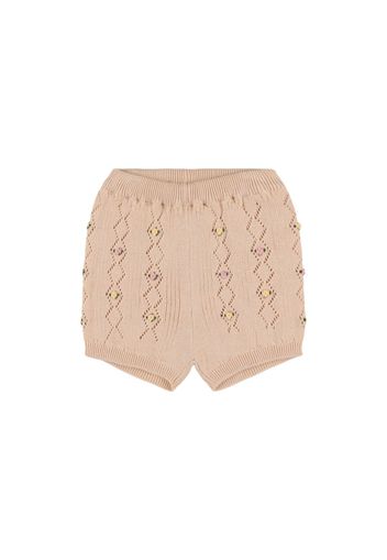 Shorts In Maglia Di Cotone Organico