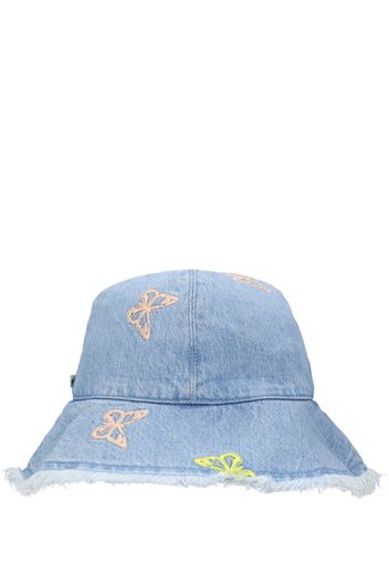 Cappello Bucket In Cotone Con Ricami