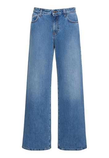 Jeans Larghi Eglitta In Denim Di Cotone