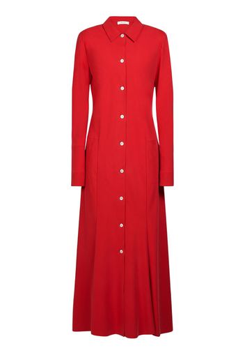 Myra Silk Long Shirt Dress