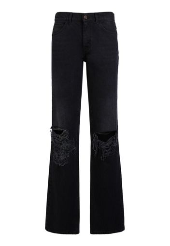 Carel Distressed Midrise Straight Jeans