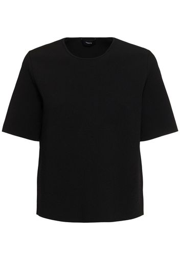 T-shirt In Techno Crepe