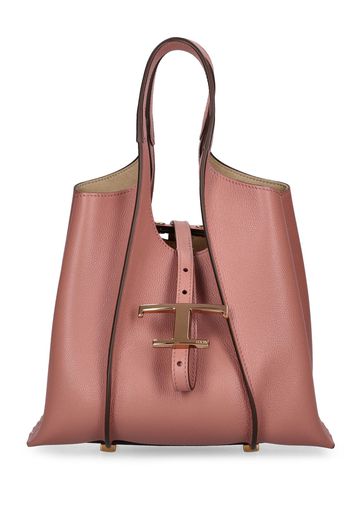 Borsa Shopping Mini T In Pelle