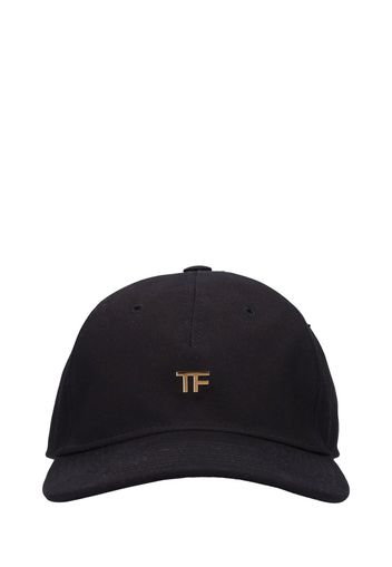 Cappello Baseball In Tela Di Cotone Con Tf