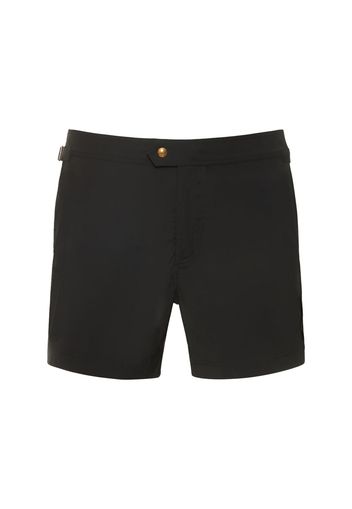 Shorts Mare In Popeline Con Piping