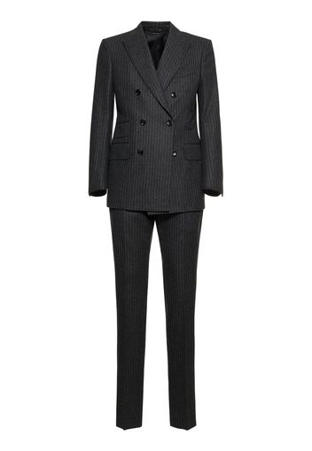 Atticus Pinstriped Wool Flannel Suit