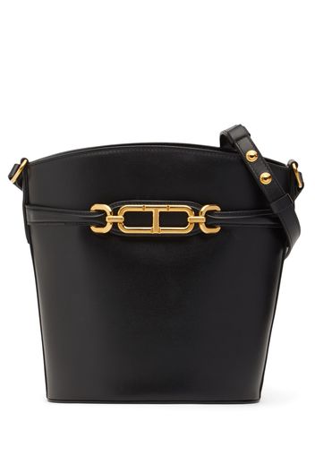 Medium Whitney Box Leather Bucket Bag