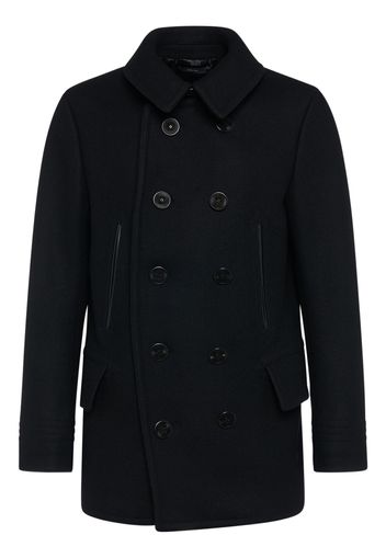 Japanese Melton Wool Blend Peacoat