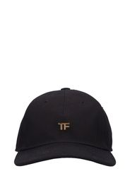 Cappello Baseball In Tela Di Cotone Con Tf