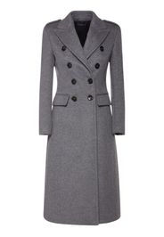 Wool Blend Military Coat