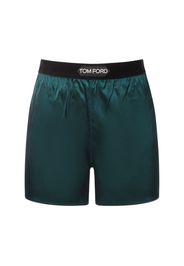 Logo Satin Shorts