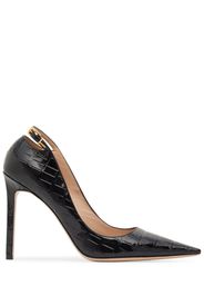 105mm Angelina Croc Embossed Pumps