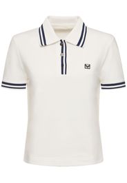 Polo Performance In Misto Cotone Piqué