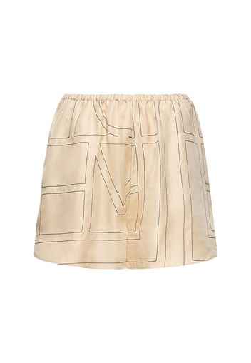 Shorts In Seta Monogram