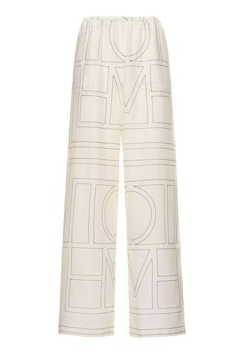 Monogram Cotton Blend Pajama Pants