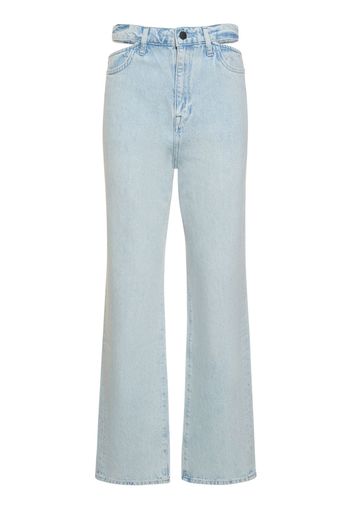 Jeans Dritti Vita Alta Ms. Stone In Denim