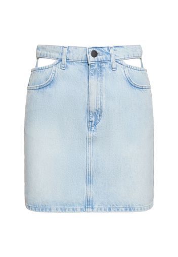 Minigonna Vita Alta Ms. Stone In Denim