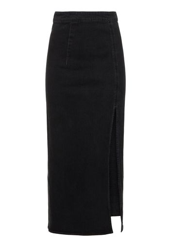 Ms. Madison High Rise Denim Long Skirt