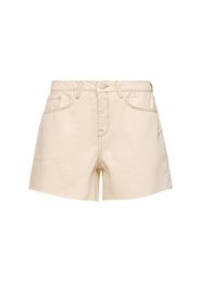 T-long High Rise Denim Shorts