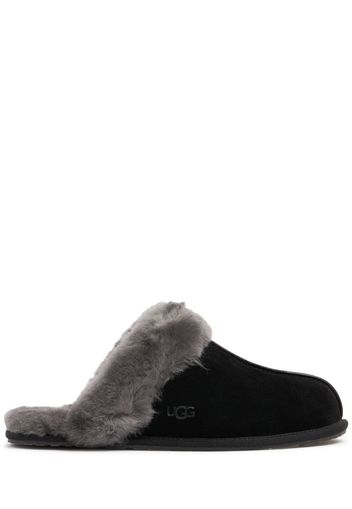 Mules Scuffiette Ii In Camoscio E Shearling 10mm