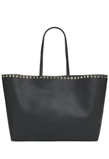 Borsa Shopping Grande "rockstud" In Pelle