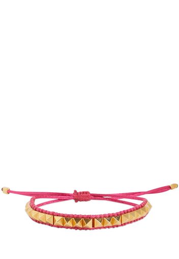 Bracciale In Cordino E Borchie