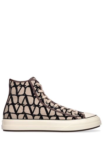 Sneakers High Top Toile Iconographe