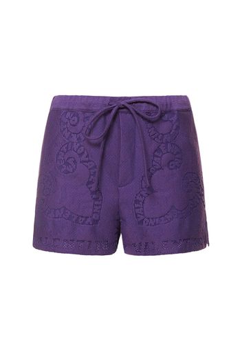 Shorts In Guipure Di Cotone