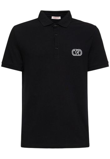 Polo In Cotone Con Logo