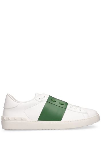 Sneakers Low Top Open In Pelle