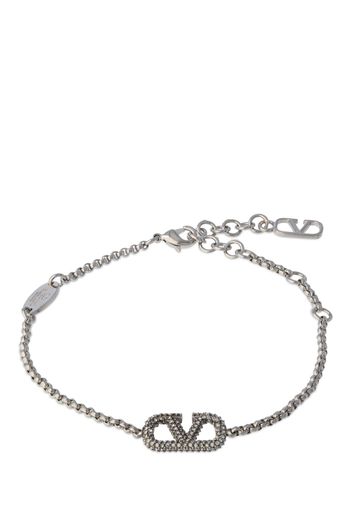 Bracciale V Logo Con Cristalli